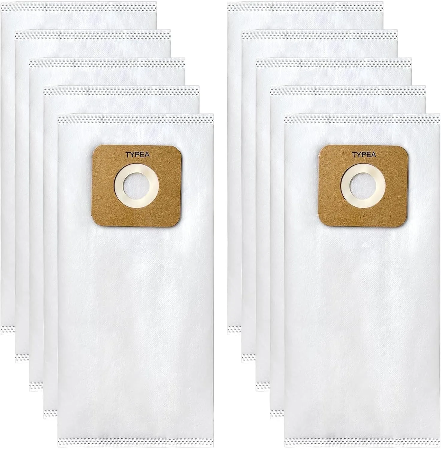 10 PCS Type A Vacuum Bags for Simplicity S20EZM 5000/6000 Series, for Riccar Most Vibrance, R-Series, 2000/4000 Series Upright Vacuum Cleaners, Part RAH-6/SAH-6
