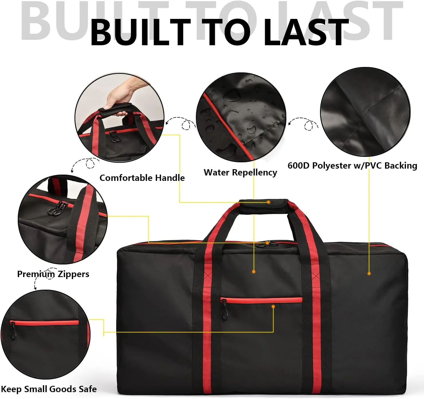 100L Large Duffle Bag for Travel 31.1” Diffle Bag - Overnight Weekender Camping, Storage for Men Women