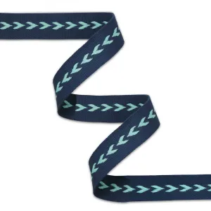 1.5"Blue Arrow Webbing/Strapping - sold in multi lengths