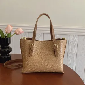 ‌2025 New Luxury Bucket Bag Women Versatile Tote Shoulder Crossbody Bag Textured Office Commute Bestseller