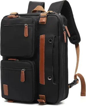 3 in 1 Computer Bag for Men, 17.3 Inch Laptop Backpack, Work Bag for Men, Laptop Bag,Black