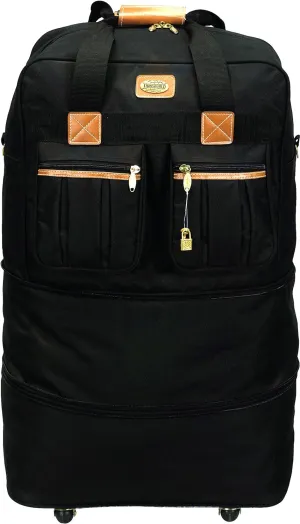 36" Rolling Wheeled Duffle Bag Spinner Suitcase Luggage Expandable