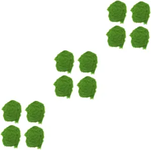 3pcs 4 Artificial Moss Poles 4 Bags of Moss Powder for Plants Fake for Centerpieces