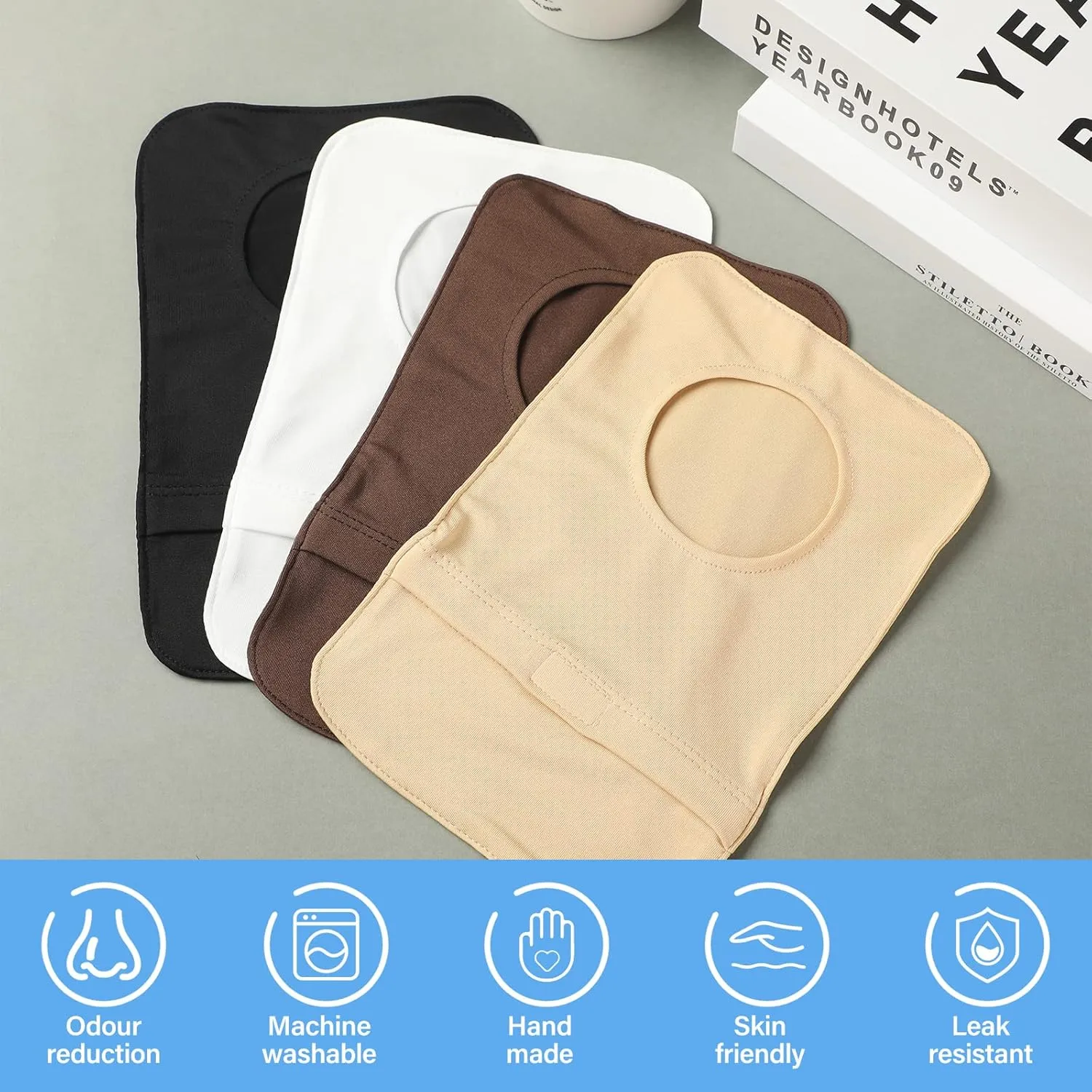 8 Pcs Stretchy Bag Cover Washable Pouch Liner for Women Men Lightweight Pouch Care Reusable Protector Protective Bag