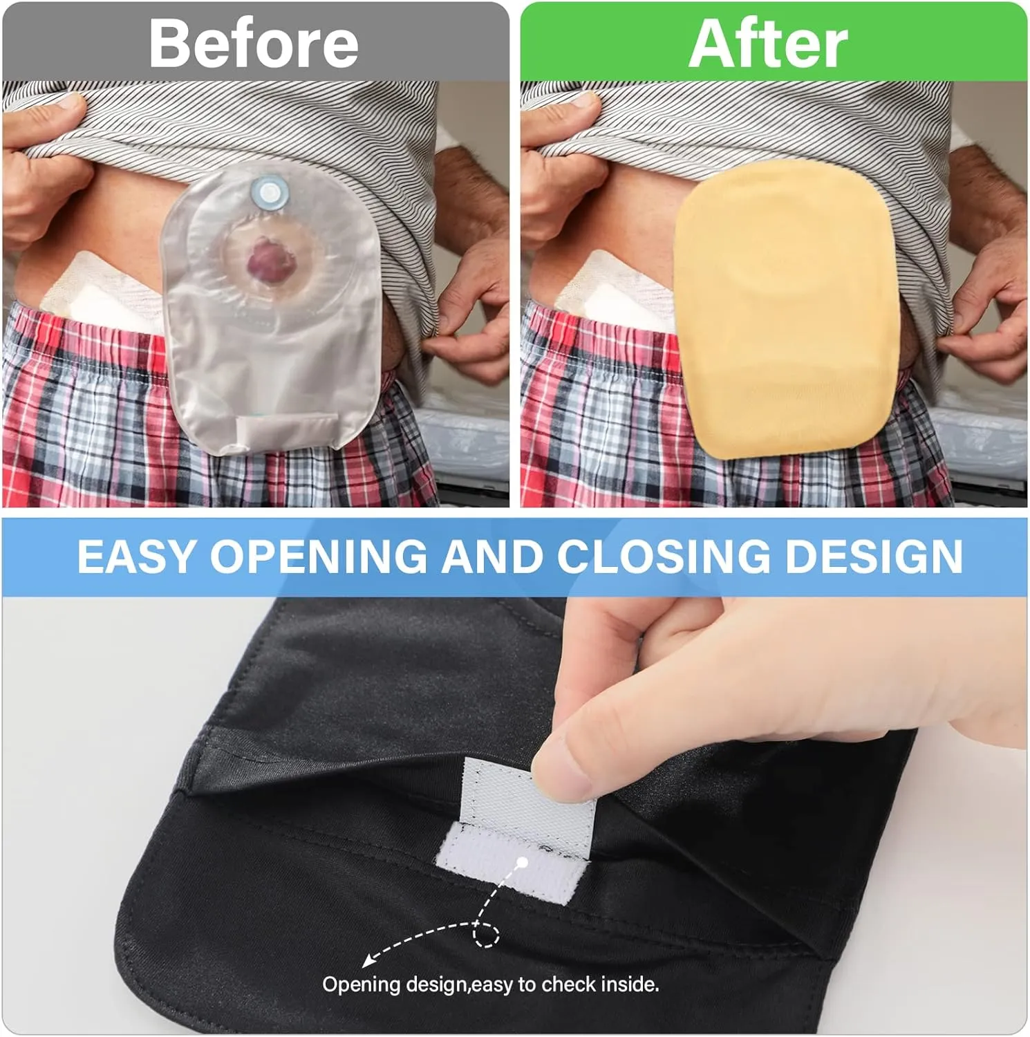 8 Pcs Stretchy Bag Cover Washable Pouch Liner for Women Men Lightweight Pouch Care Reusable Protector Protective Bag