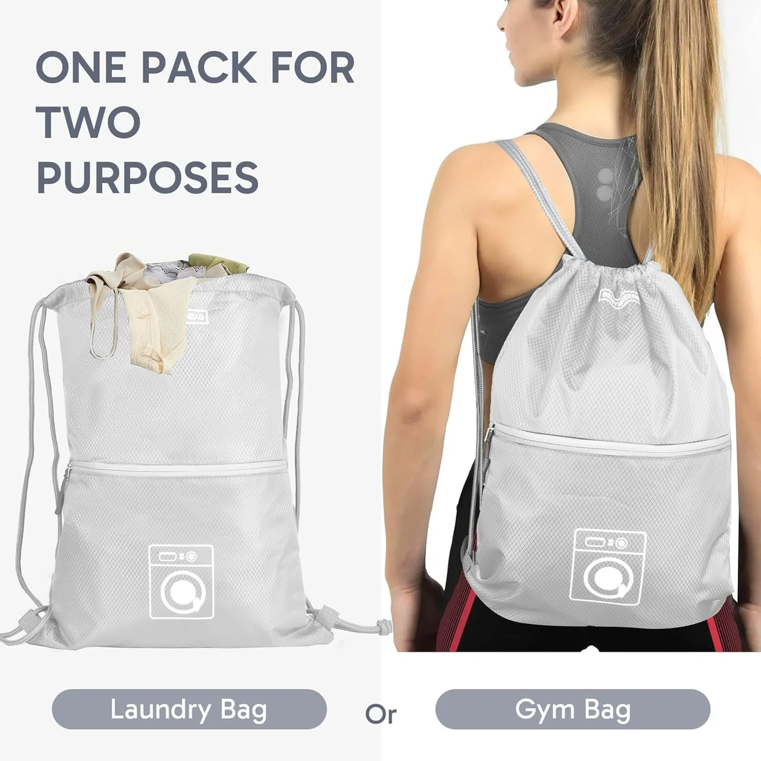 8 Set Expandable Compression Packing Cubes for Suitcases Travel Essentials Carry On Waterproof Storage Bag With Dry And Wet Separation Silvery
