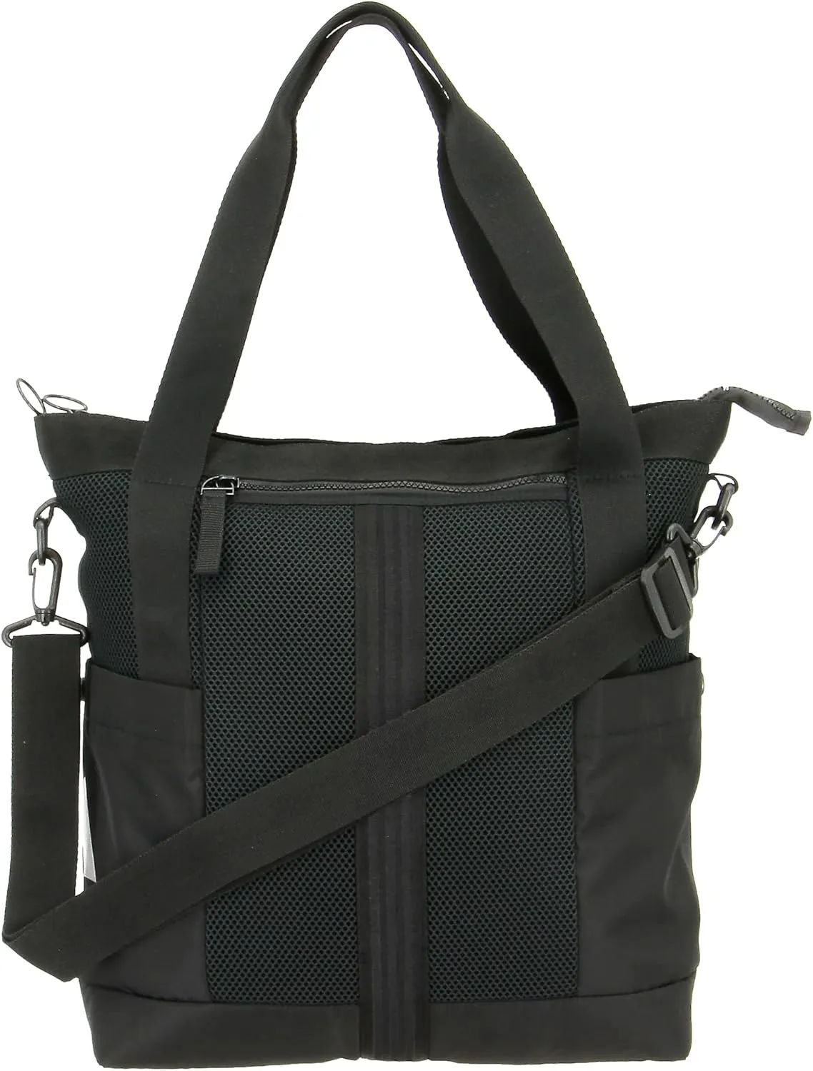 adidas All Me Tote for Women, Large Crossbody Bag with Shoulder Strap, Black, OSFA