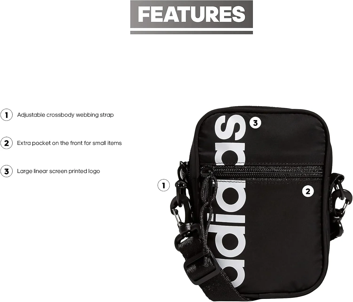 adidas Unisex Adult Must Have Festival Crossbody Small Bag