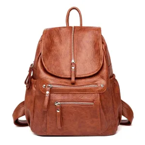 Adina® | Comfortable and Lightweight Premium Leather Backpack