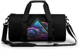 Aesthetic Galaxy Snail Funny Gym Bag Travel Tote Bag Duffel Bag for Men Women Weekender Sports Vacation