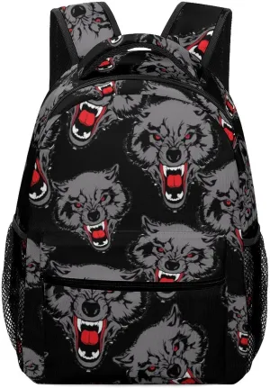 Aggressiveness of Wolf Travel Backpack Simple Daypack Waterproof Hiking Picnic Laptop Gym Bag