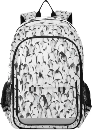 ALAZA Baby Emperor Penguin Laptop Backpack Purse for Women Men School Bag 17 Inch Bookbag Student Boys Girls Travel Casual Daypack