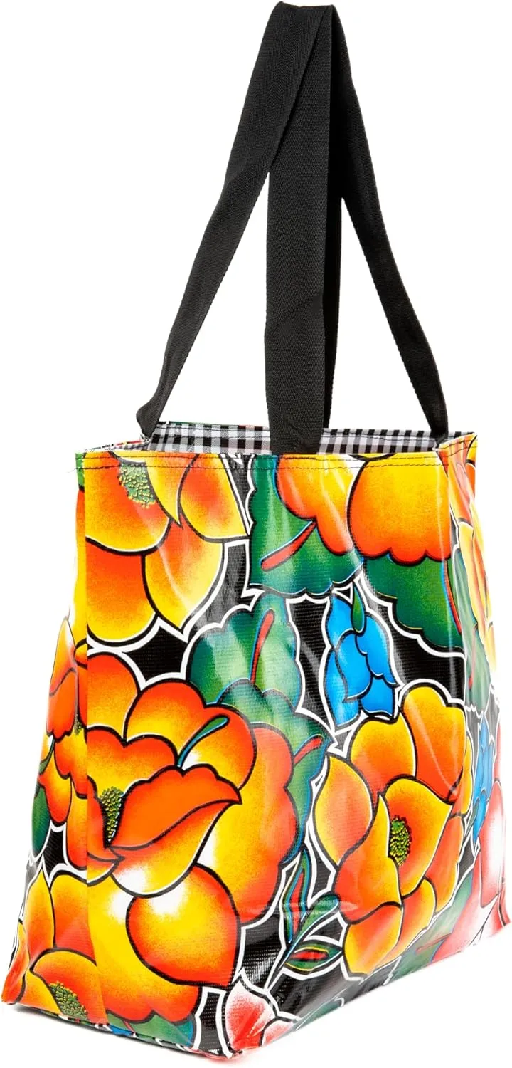 Alux Tote Bag for Women - Waterproof, Sturdy & Spacious Bag for Beach, Work, Gym, Travel - Eco-Friendly & Easy to Clean