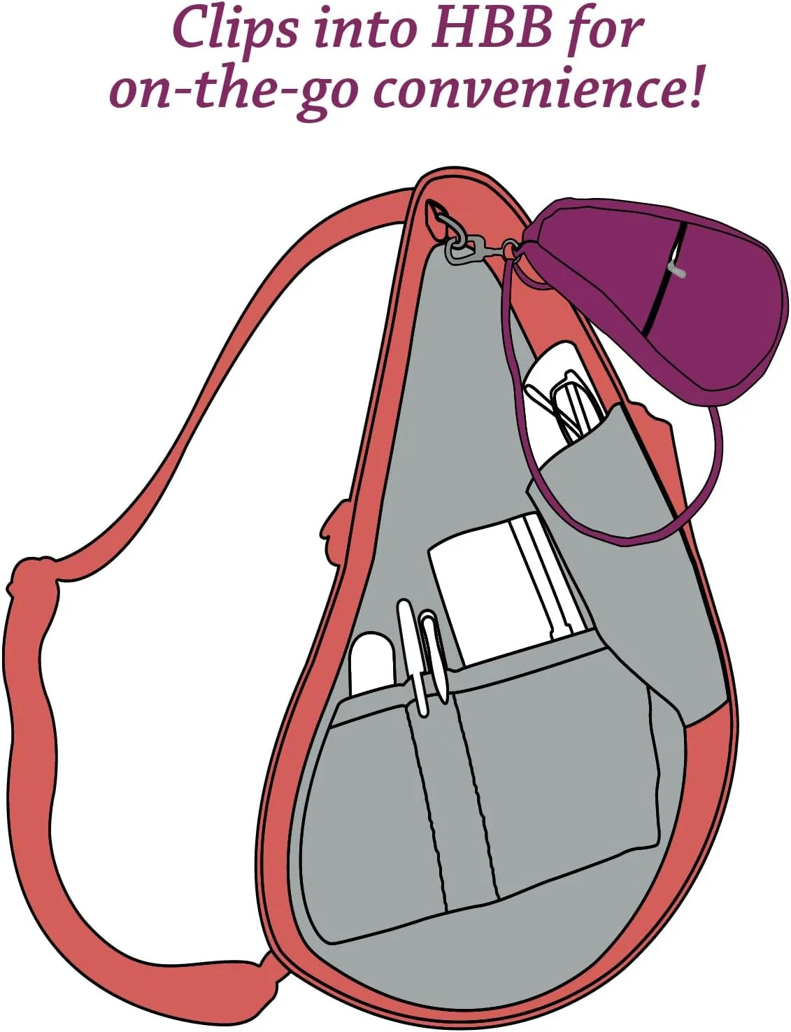 AmeriBag 10" Print Crossbody Sling Baglett