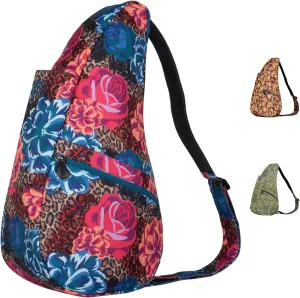 AmeriBag 17" Print Crossbody Sling Healthy Back Bag (Wild Rose)