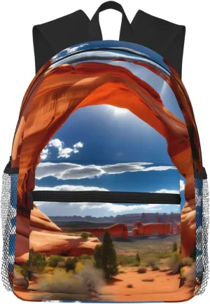 Arches National Park-standard print Lightweight and comfortable backpack Casual Laptop Backpack for Travel Hiking