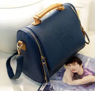 Arrival women cross body bag Barrel-shaped Pu women shoulder bag Messenger Bags