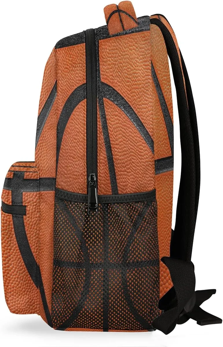 Art Basketball Backpack for Women Men Carry On Travel Backpack 16 Inch Lightweight Laptop Bag Purse Casual Daypack Backpacks for Hiking Work Gym