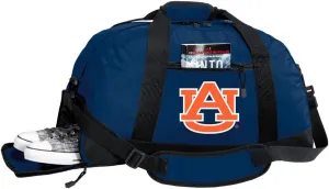 Auburn University Duffel Bag - Auburn Gym Bags w/SHOE POCKETS