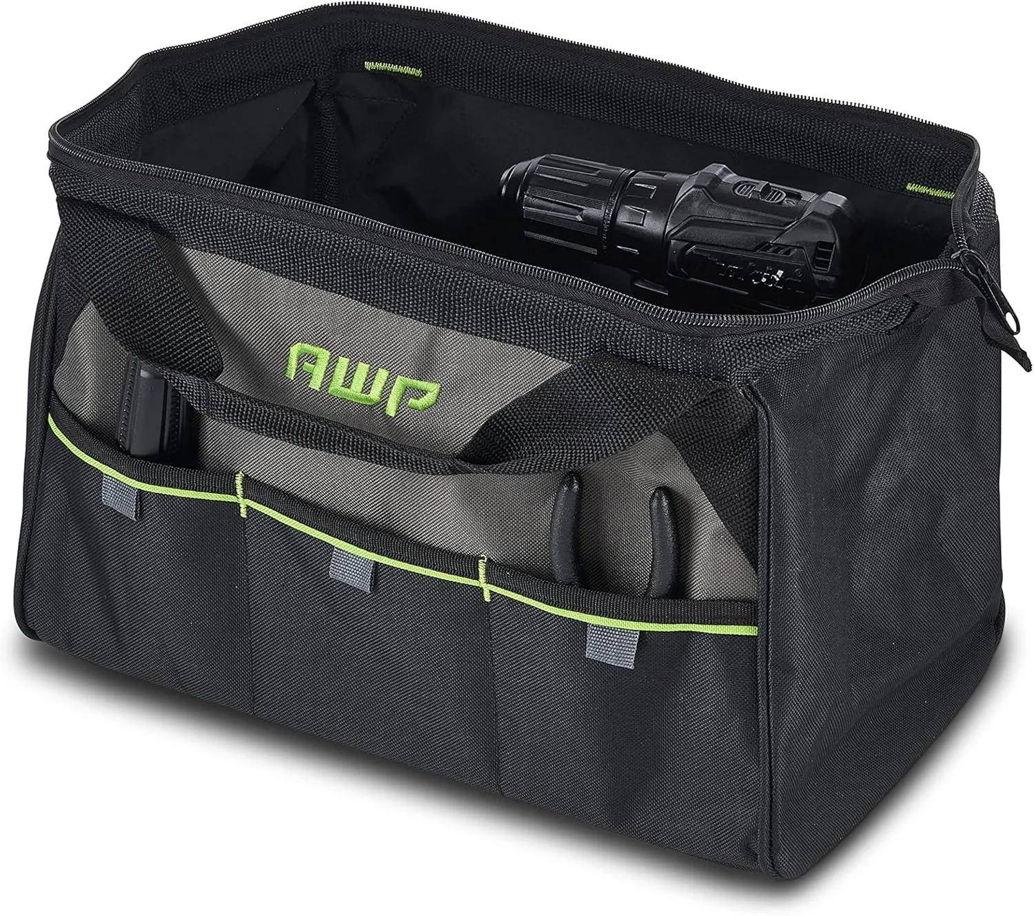 AWP Tool Bags, Premium Tool Bag, Black, Durable Tool Tote, for Professionals and Contractors
