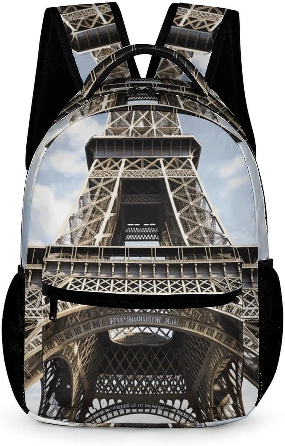 Backpack for Women Men Travel Eiffel Tower French Paris Monument Daypack Lightweight Laptop Bag Carry On Backpacks for Work