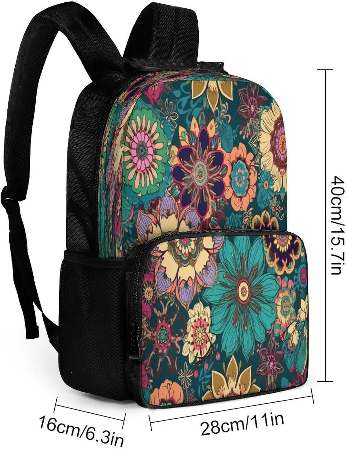 Backpacks Bohemian Flower Travel Bag Business Work Laptop Backpack