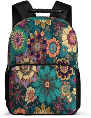 Backpacks Bohemian Flower Travel Bag Business Work Laptop Backpack