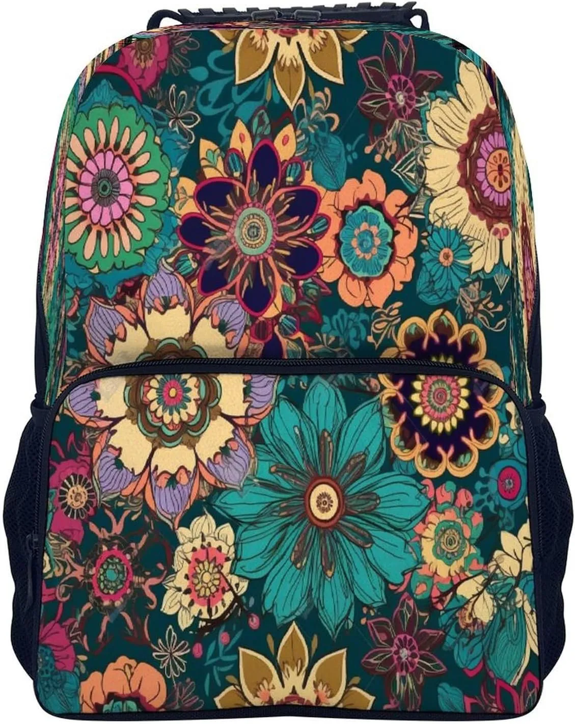 Backpacks Bohemian Flower Travel Bag Business Work Laptop Backpack