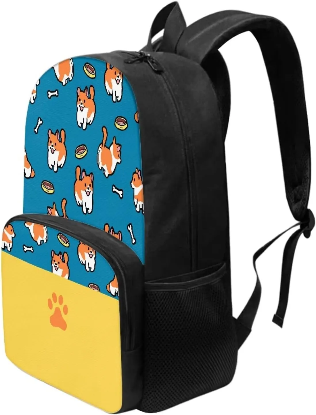 Backpacks School Greedy Puppy Backpack for Kids Computer Bag for Men Women School 17 Inch School Bag College Bookbag Backpacks for Teens Girls Women Students