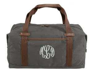 Bag, School or of Handcrafted Gym Embroidered Exclusive offerings PE, Duffel Groomsmen Gift, Bag, Choice Your Weekend Name Bag, Grey with Text Husband Gift, Monogrammed