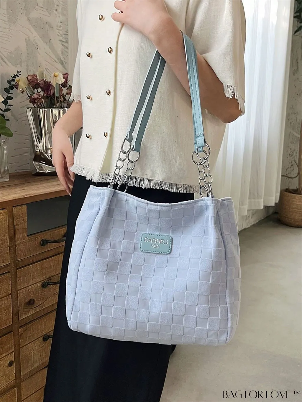 BagForLove - Stylish Alphabet Letter Tote Bag - Spacious and Trendy Design