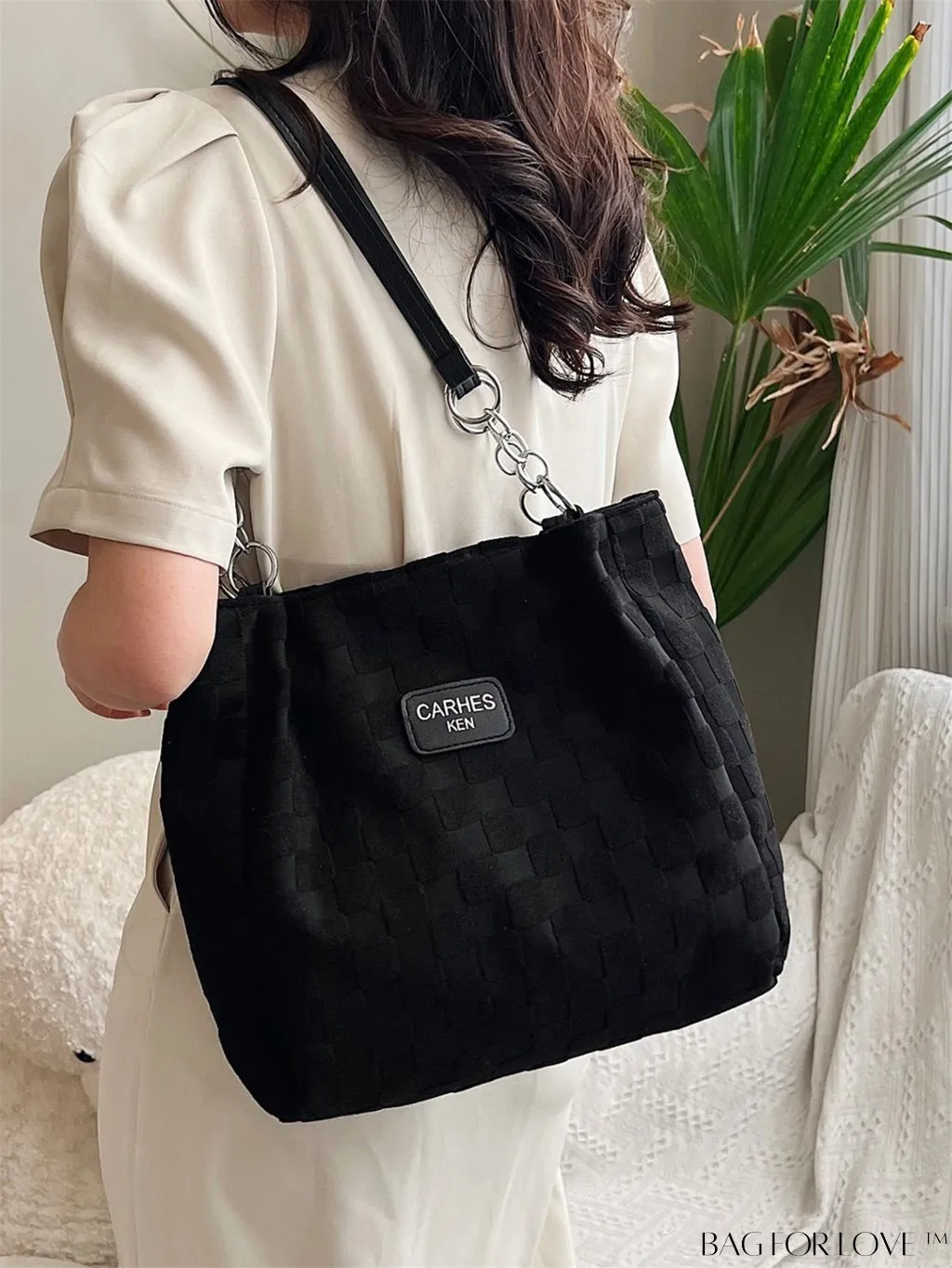 BagForLove - Stylish Alphabet Letter Tote Bag - Spacious and Trendy Design
