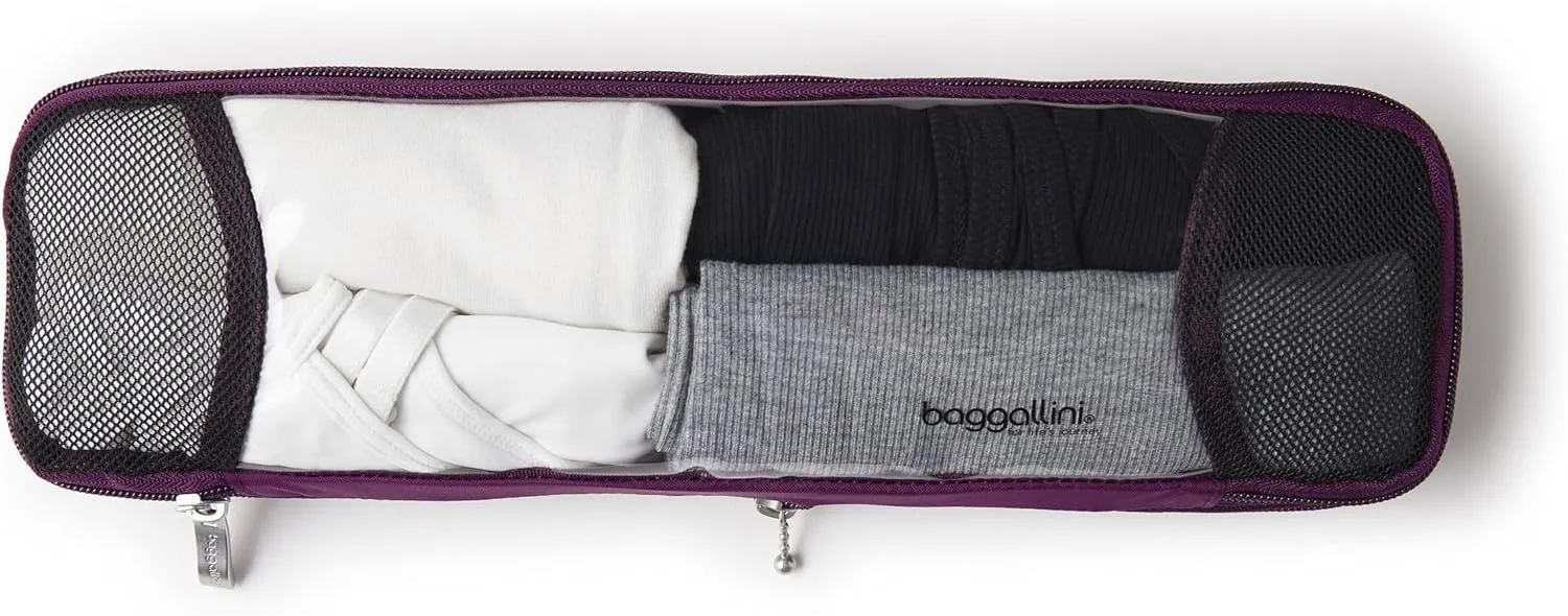 Baggallini Long Compression Cube - Lightweight Compression Packing Cube for Travel