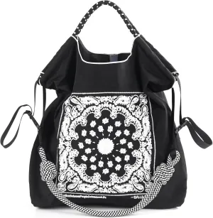 Ball&Chain Summer Embroidery Beach Tote Bag - Stylish, Spacious, and Perfect for Women,Mom, Friends Great Gift.