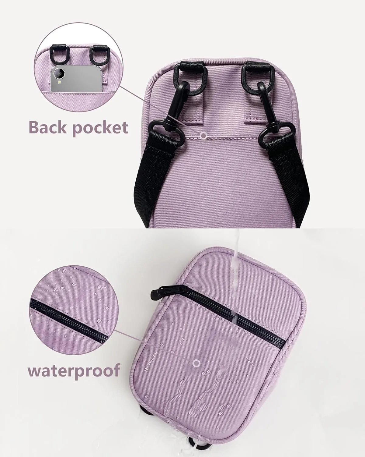 BAPHITY Crossbody Bag Sling Purses for Women Trendy, Convertible Multi Position Fanny Back Pack Sling Bag for Women Cross Body