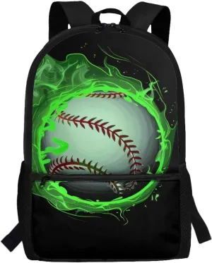 Baseball Backpack for Boys 6-8/8-12 Elementary School Backpack 17 inch Girls Bookbag Age 8-10 10-12 Kids Book Bag Pack Back to School Lightweight