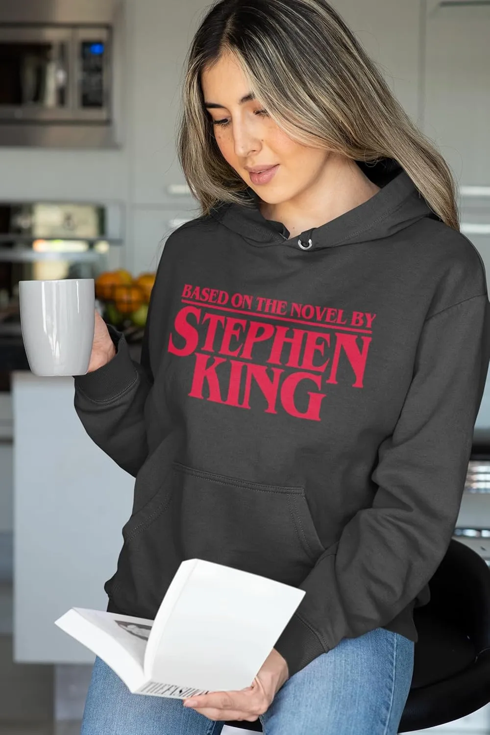Based On The Novel By Stephen King Reusable Shopping Tote Bag, Durable Cotton Canvas, Eco-Friendly and Spacious