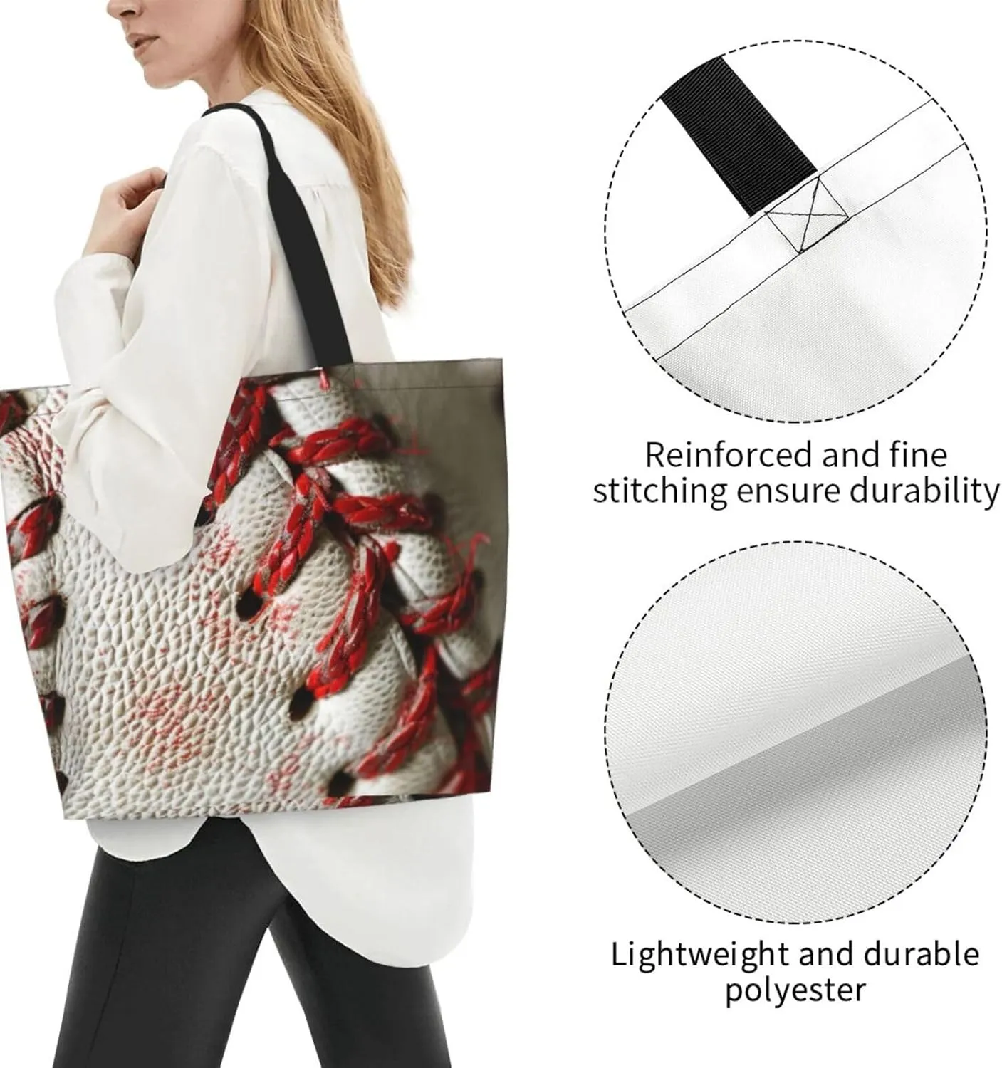 Beautiful Red Bird Shoulder Bag Women Casual Handbag Shopping Bag