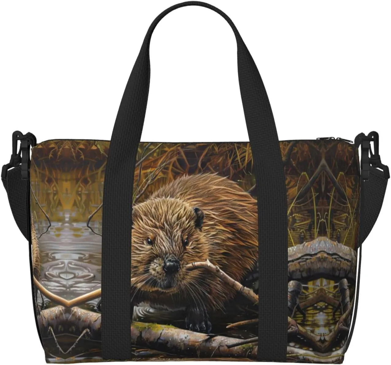 Beaver Working Women Travel Duffel Bag, Large Weekender Carry-On Tote, Gym Workout Bag,Mommy Hospital Bag