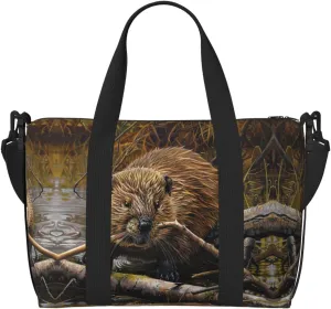 Beaver Working Women Travel Duffel Bag, Large Weekender Carry-On Tote, Gym Workout Bag,Mommy Hospital Bag