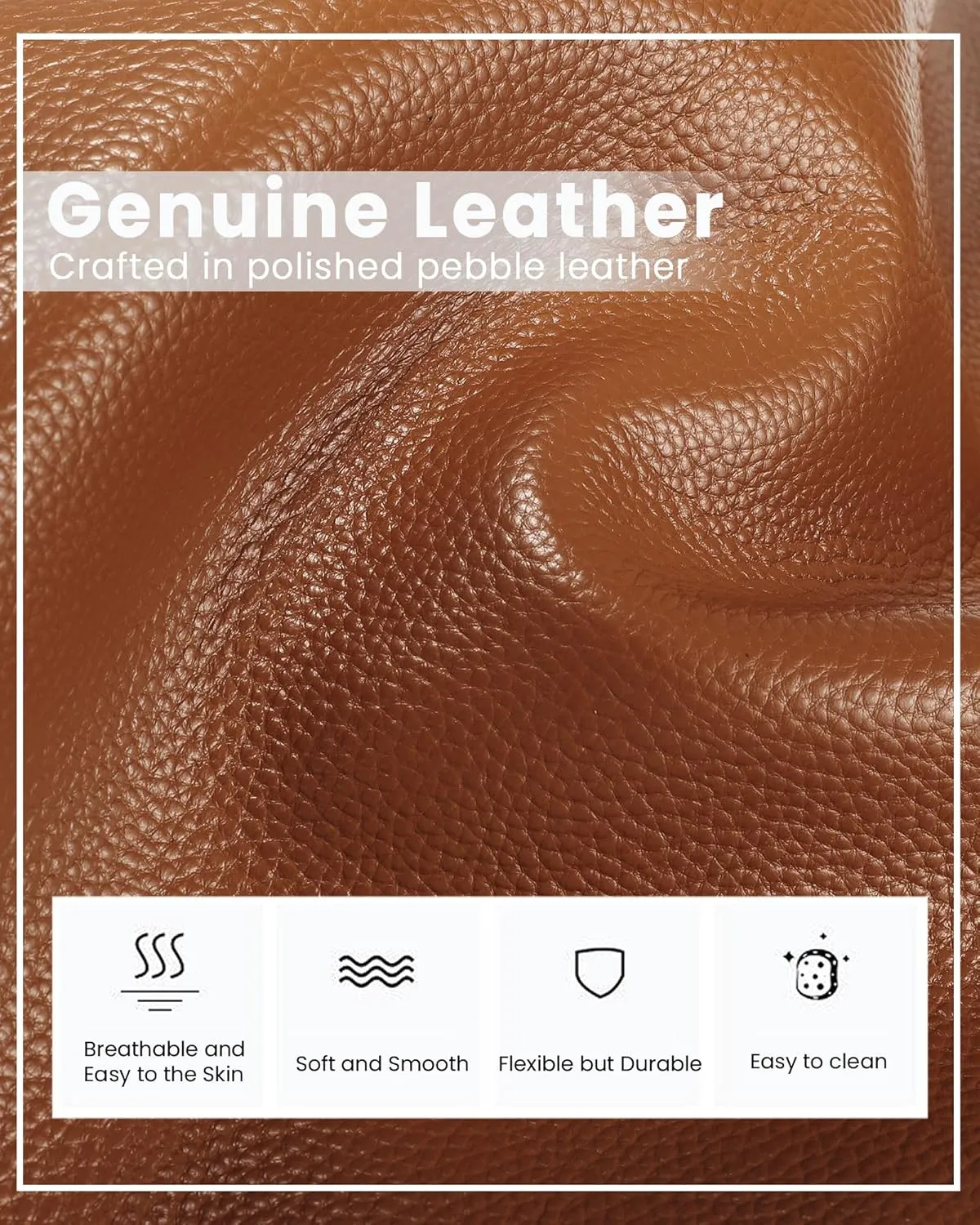 befen Small Genuine Leather Crossbody Bag for Women Trendy Crossbody Purses with RFID Blocking Card Slots