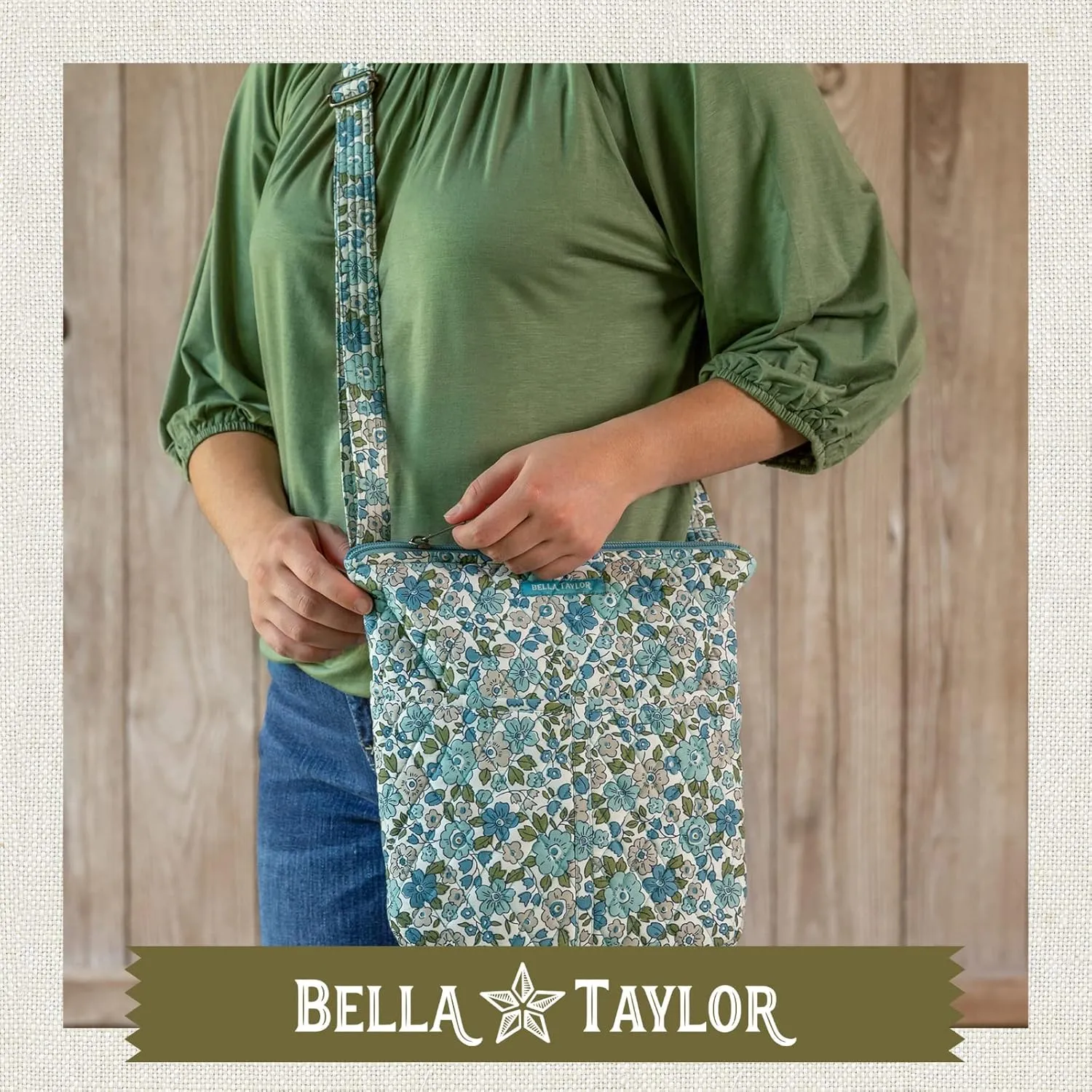Bella Taylor Hipster Crossbody Purse for Women | Medium Size Shoulder Bag with Adjustable Strap