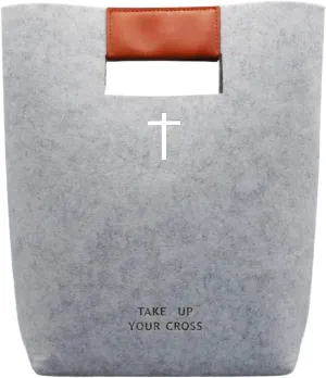 Bible Bag for Women Men, Felt Bible Tote, Bible Carrying Cover Case Church Bag Christian Gift