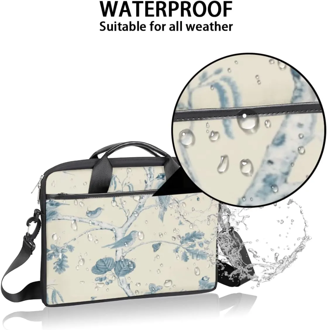 Billiards Sport Laptop Shoulder Messenger Bag Waterproof Laptop Briefcase with Handle and Padded Strap Case Sleeve