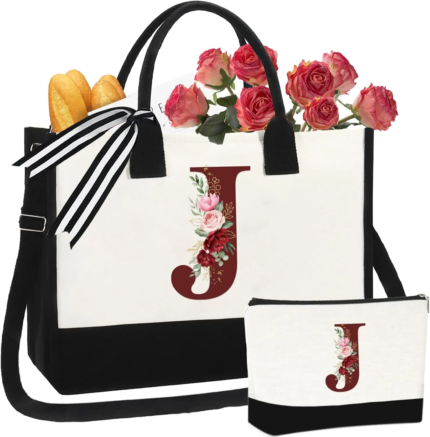 Birthday Gifts for Women - Christmas Gifts for Women, Canvas Beach Tote Bag for Mom Her Wife Best Friends Teacher