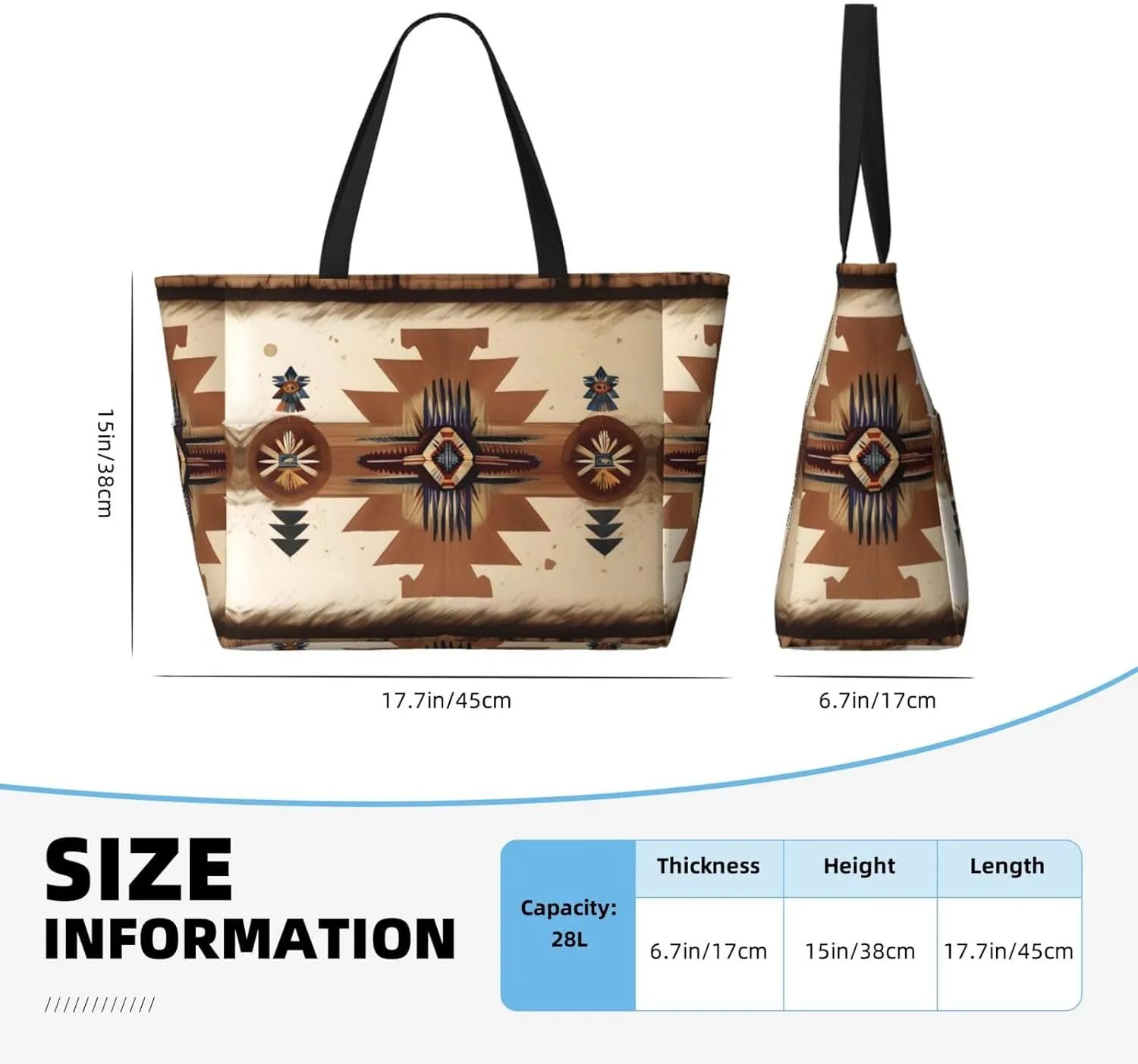 Black Guitar Spacious Large Capacity Beach Travel Bag - Foldable Beach Bag Tote Bag With Zipper