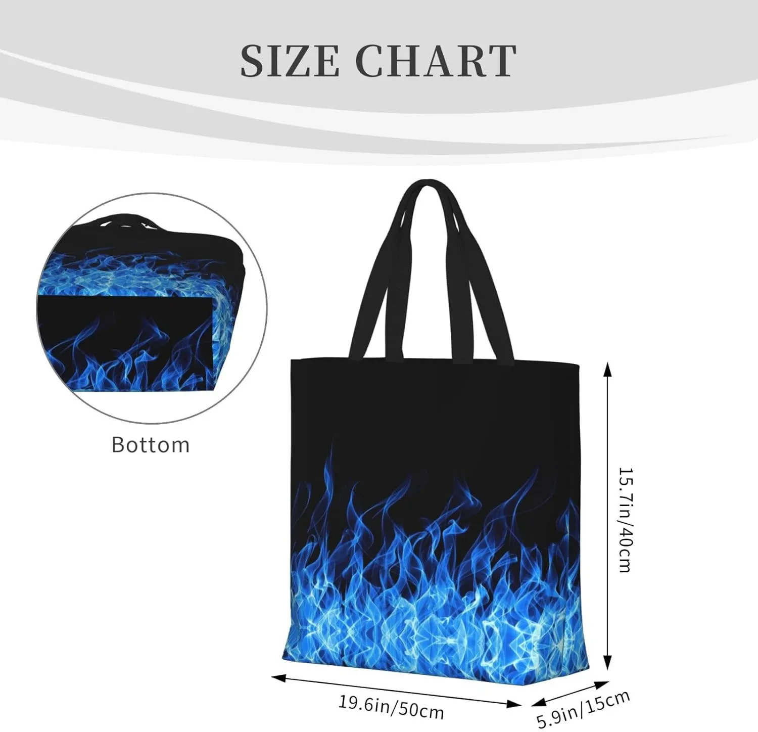 Blue Camo Print Tote Bags Reusable Grocery Bag Shoulde Bag Handbag For Office Shopping Travel Women Casual Work