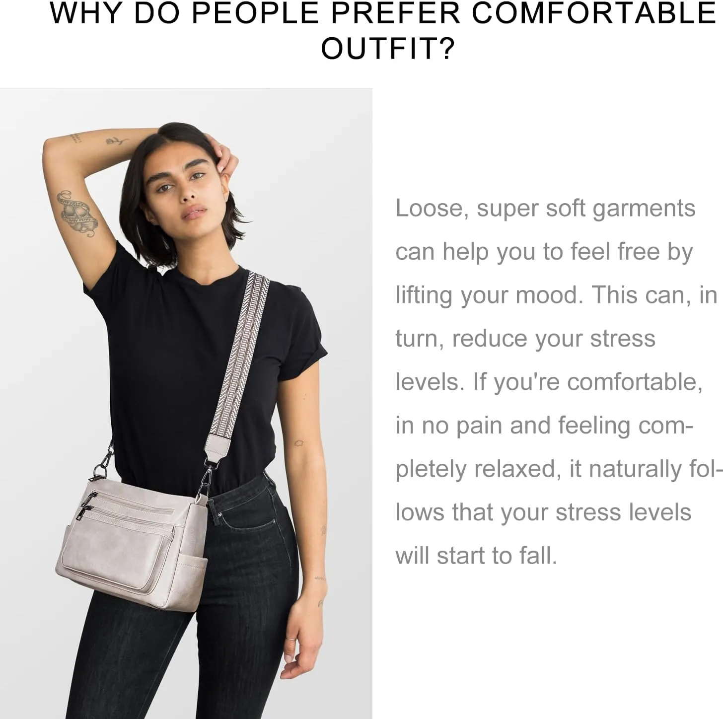 Bluome Crossbody Purses for Women, Vegan Leather Shoulder Bag Handbags Medium Hobo Bag with Guitar Strap
