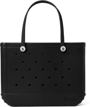 BOGG BAG - Original, Large Tote Bag - LBD Black, White Buttons - 19in L x 9in W x 14in H - Lightweight, Washable, Durable - All Purpose EVA