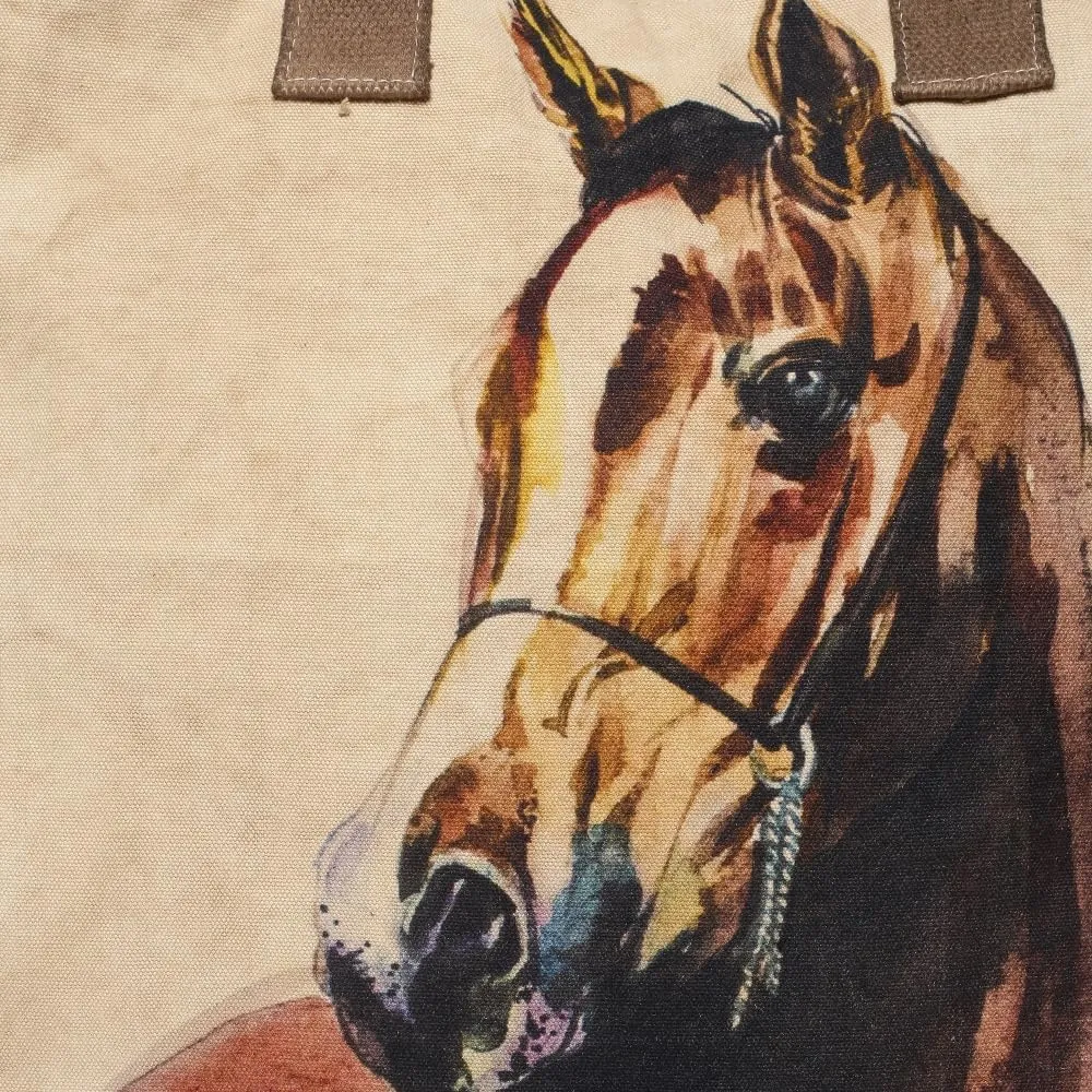 Brown Horse - Wristlet Wallets for Women, Crossbody Sling, Tote Bag, Book Bag, Large Tote Bags, Throw Pillows